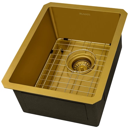 Ruvati Sink, Stainless Steel, 18" W x 14" L x RVH7114GG
